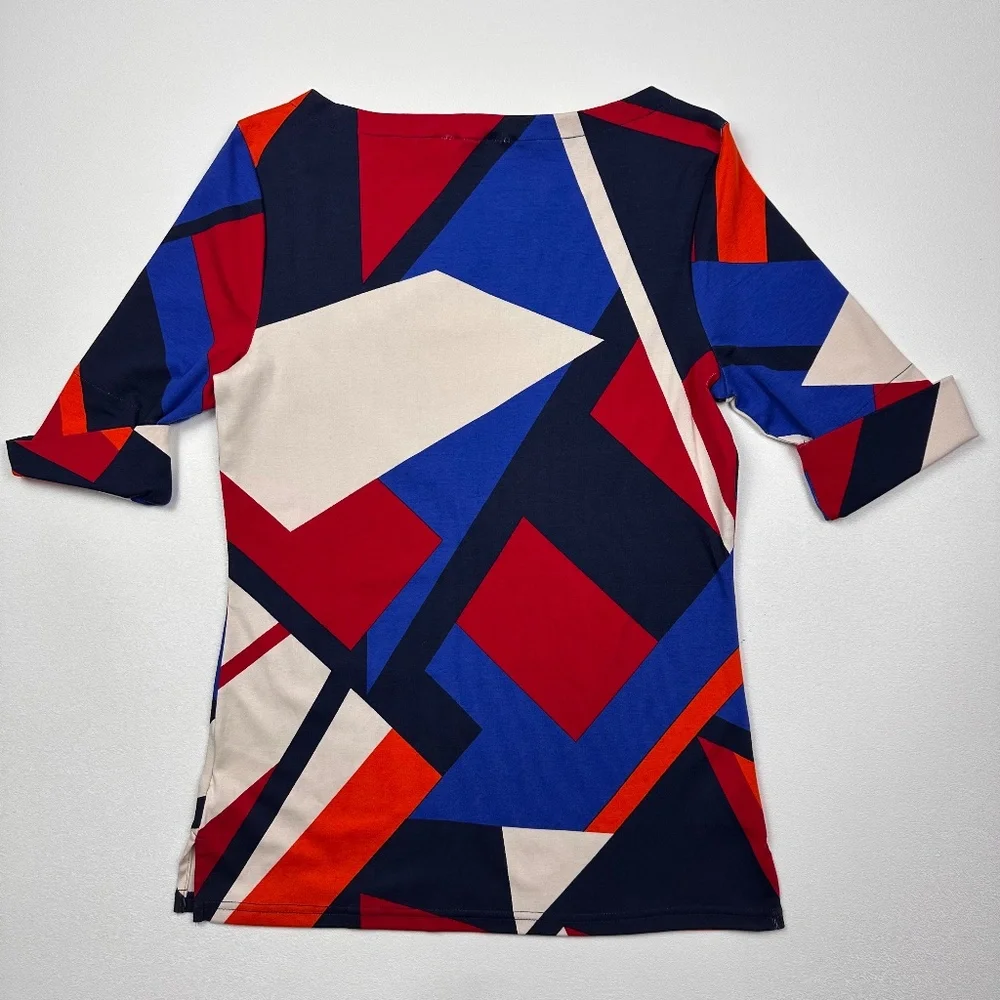 LAUREN RALPH LAUREN COTTON BOATNECK T-SHIRT - Picture 5 of 7